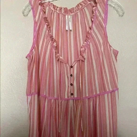 Anthropologie Striped Lounge Romper Size Large - Picture 3 of 7